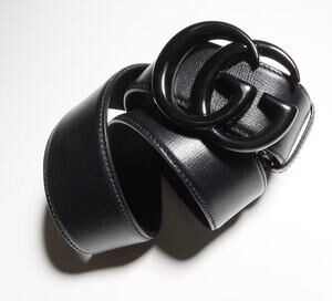 Gucci Marmont Thin Belt Black Leather Size 90
